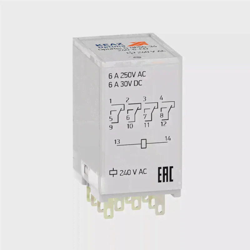 Реле промежуточное OptiRel G RP55-34-240-6-CO КЭАЗ 281115 (Реле коммутационное)