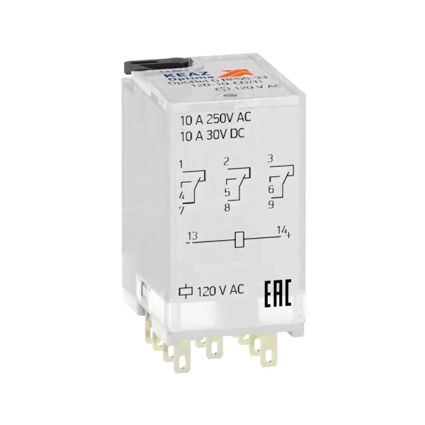 Реле промежуточное OptiRel G RP55-33-220D-10-CO КЭАЗ 281098